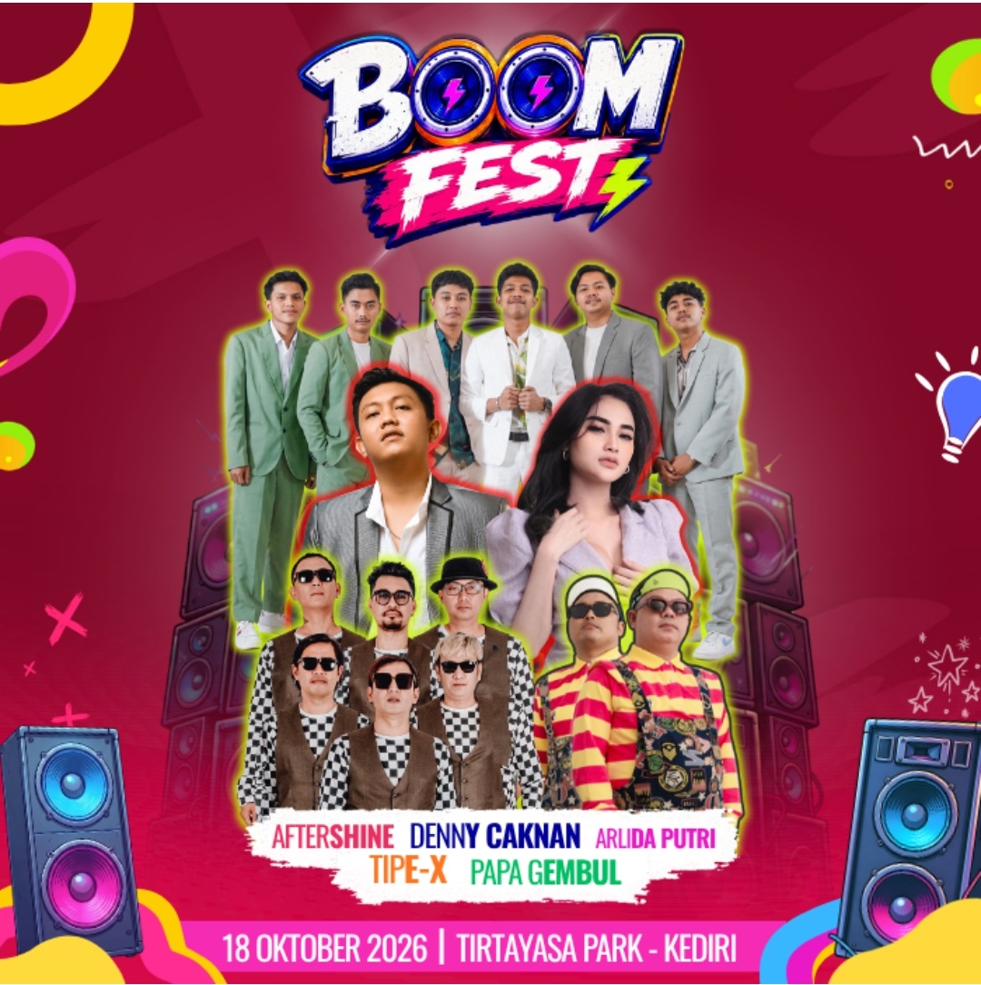 Poster BOOMFEST KEDIRI 2026